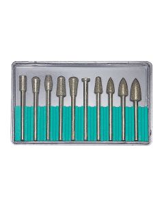 1/8 inch shank 10 piece large head diamond point kit