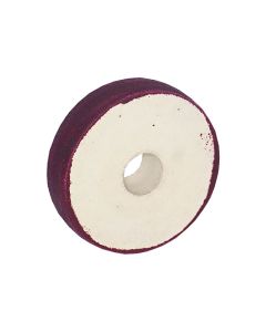 4 inch x 1 Inch 220 grit Resin Diamond Radiused Wheel on Felt Substrate