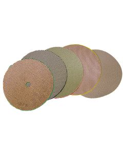 3M 5 Inch Velcro Backed Electroplated Diamond Disk Set