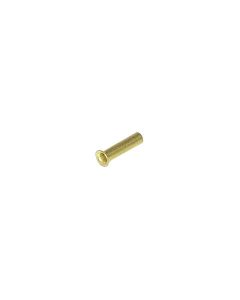 Brass insert for polyethylene water line attachment