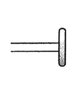 Cartwheel 0.50 Inch Tip 120 Grit Diamond Point with 1/8 Inch Shank