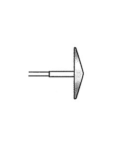 Wheel 0.75 Inch Tip 260 Grit Diamond Point with 3/32 Inch Shank