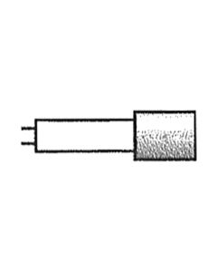 Cylinder 0.25 Inch Tip 120 Grit Diamond Point with 1/8 Inch Shank