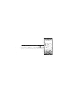 Wheel 0.75 Inch tip 260 Grit Diamond Point with 3/32 Inch Shank