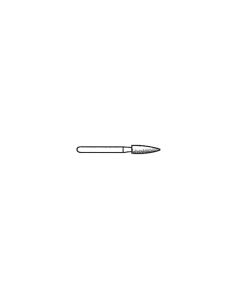 Short Flame 0.6mm Tip 120 Grit Diamond Point with 1/16 Inch Shank