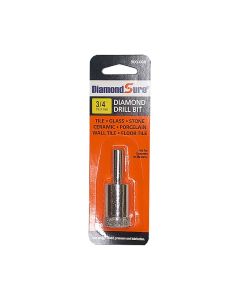 Diamond Sure 3/4 inch electroplated diamond core drill for glass