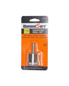 Diamond Sure 1-1/8 inch electroplated diamond core drill for glass