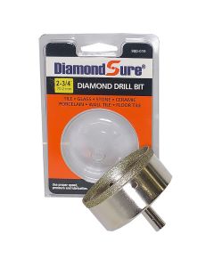Diamond Sure 2-3/4 inch electroplated diamond core drill for glass