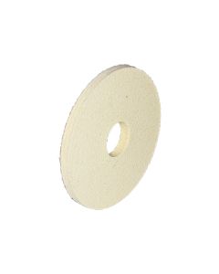 4 Inch x 1/4 Inch Straight Edged Wool Felt Wheel with 1 Inch Arbor Hole