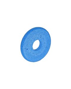 3 Inch x 3/8 Inch Full Circle (Olive Cut) Blue Polpur Wheel
