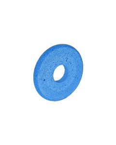 3 Inch x 3/8 Inch Full Circle (Olive Cut) Blue Polpur Wheel