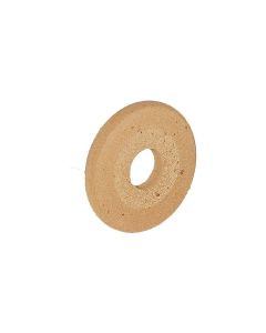 3 Inch x 3/8 Inch Full Circle (Olive Cut) Brown Polpur Wheel