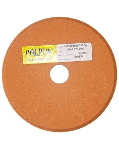 6 Inch x 3/8 Inch Polpur Lapi-T Orange V-Wheel