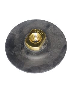 4 Inch 5/8-11 Threaded Velcro Backed Super Flexible Backer Pad