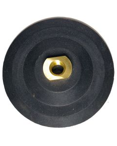 5 inch 5/8-11 Threaded Velcro Backed Rubber Backer Pad