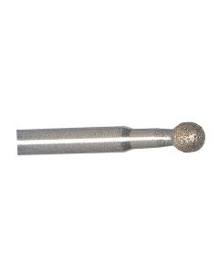 Ball 0.14 Inch Tip 220 Grit Sintered Diamond Point with 1/8 Inch Shank