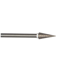 Tree Flame 0.20 Inch Tip 140 Grit Sintered Diamond Point with 1/8 Inch Shank