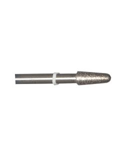 Round End Taper 0.39 Inch Tip 140 Grit Sintered Diamond Point with 1/8 Inch Shank