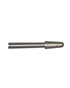 Round End Taper 0.39 Inch Tip 220 Grit Sintered Diamond Point with 1/8 Inch Shank