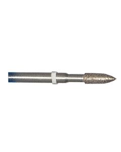 Flame 0.12 Inch Tip 140 Grit Sintered Diamond Point with 1/8 Inch Shank
