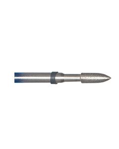 Flame 0.12 Inch Tip 500 Grit Sintered Diamond Point with 1/8 Inch Shank