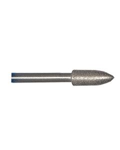Flame 0.20 Inch Tip 220 Grit Sintered Diamond Point with 1/8 Inch Shank