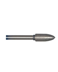 Flame 0.20 Inch Tip 500 Grit Sintered Diamond Point with 1/8 Inch Shank