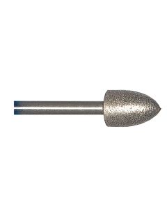Flame 0.31 Inch Tip 220 Grit Sintered Diamond Point with 1/8 Inch Shank