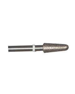 Round End Taper 0.2 Inch Tip 140 Grit Sintered Diamond Point with 1/8 Inch Shank