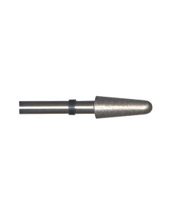 Round End Taper 0.2 Inch Tip 500 Grit Sintered Diamond Point with 1/8 Inch Shank