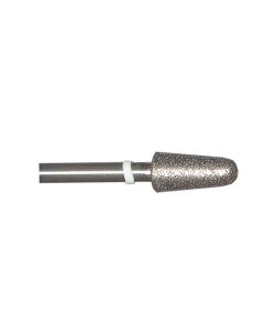 Round End Taper 0.24 Inch Tip 140 Grit Sintered Diamond Point with 1/8 Inch Shank