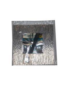 Hang Your Glass Stainless Steel Ripple Backing 8 x 8