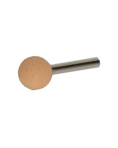 1 Inch Polpur Lapi-T Brown Ball Shaped Point on 1/2 Inch Mandrel