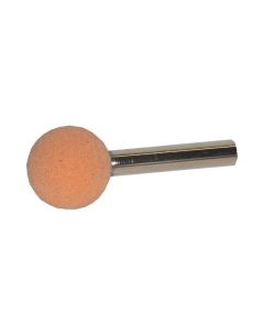 1 Inch Polpur Lapi-T Orange Ball Shaped Point on 1/2 Inch Mandrel