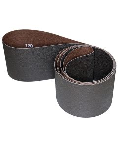 4 Inch x 106 Inch 120 Grit Silicon Carbide Belt Pack of 5