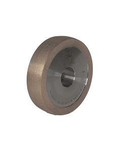 4 Inch x 1 Inch Radiused 100 Grit Sintered Diamond Wheel