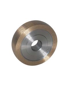 4 Inch x 1 Inch Radiused 100 Grit Sintered Diamond Wheel