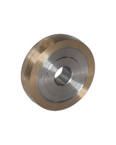 4 Inch x 1 Inch Radiused 400/500 Grit Sintered Diamond Wheel