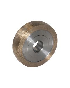 4 Inch x 1 Inch Radiused 80 Grit Sintered Diamond Wheel