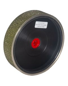 6 Inch Flat-Edged Electroplated Diamond Wheel, 60-Grit