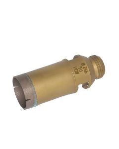 28.6mm (1-1/8 Inch) Sintered Diamond Core Drill on Belgium Adaptor with slotted diamond 