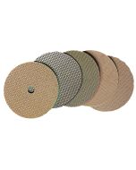 3M 4 Inch Velcro Backed Electroplated Diamond Disk Set