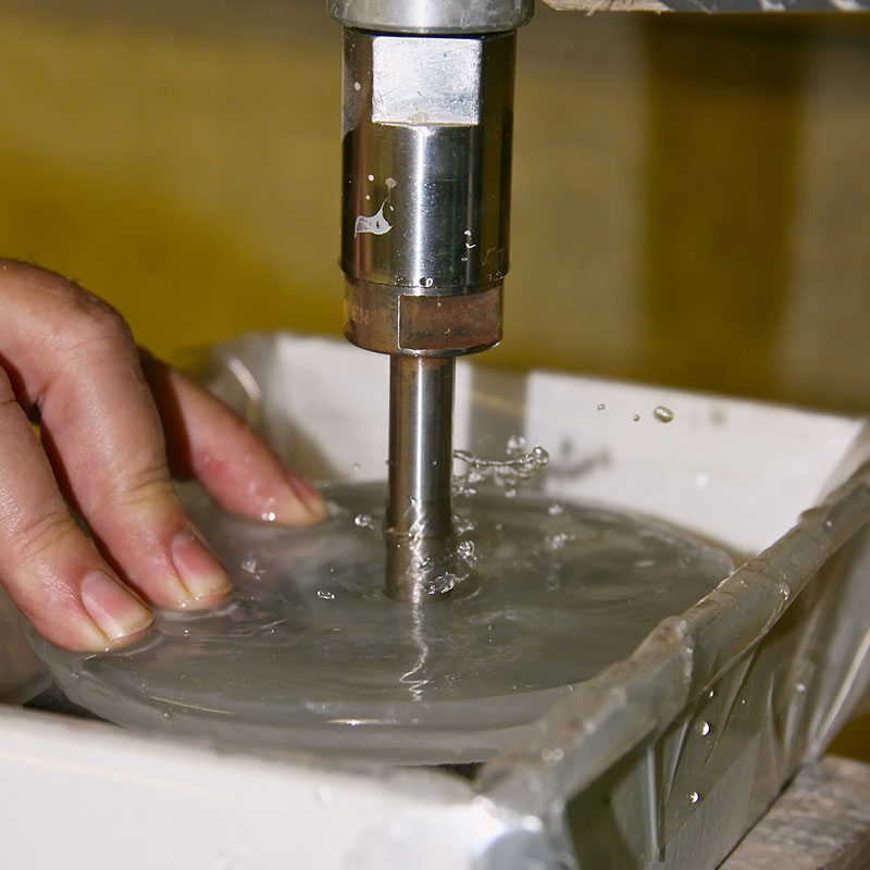 using a sintered diamond core drill